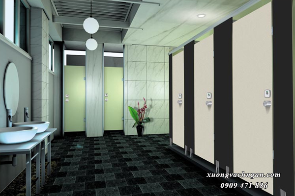vách ngăn vệ sinh MDF 1